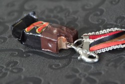 Porte-clés Barre chocolat-caramel