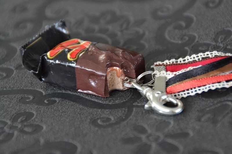 Porte-clés Barre chocolat-caramel