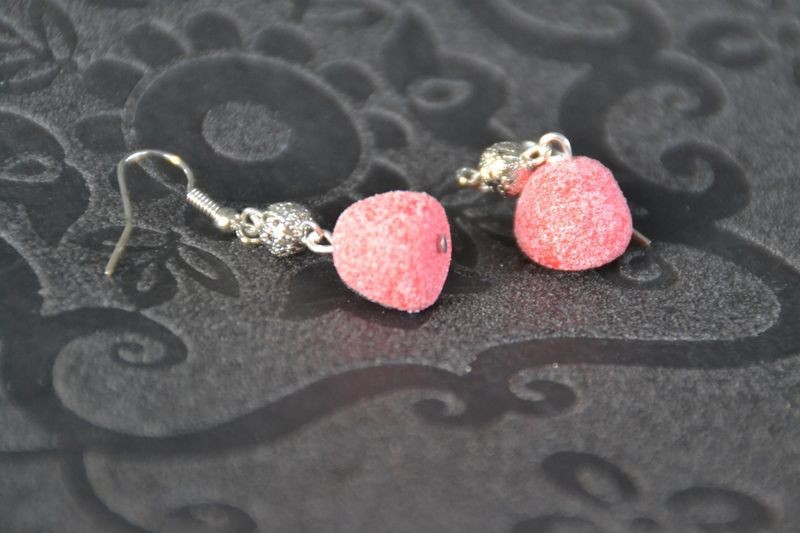 Boucles d'oreilles Fraises