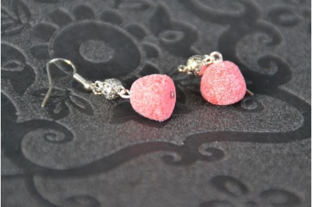 Boucles d'oreilles Fraises