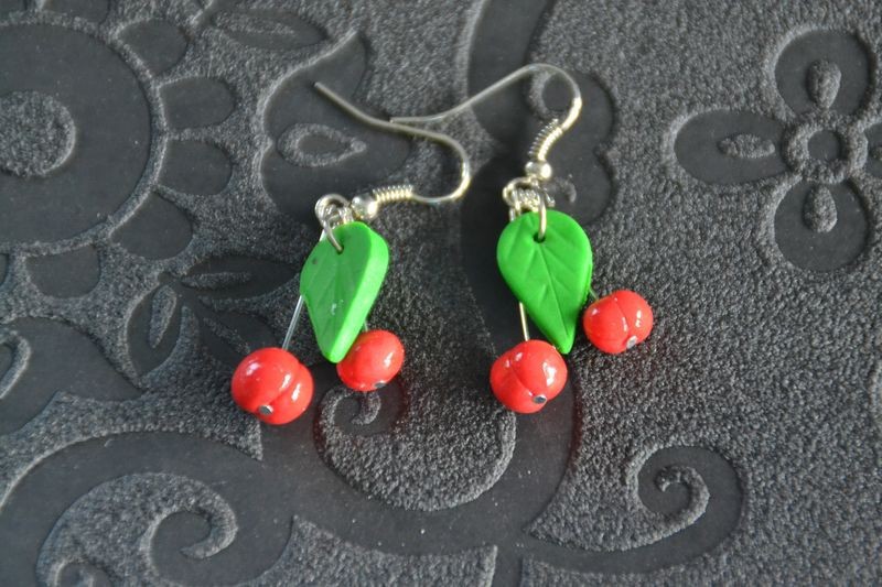 Boucles d'oreilles Cerises