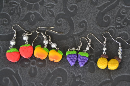 Boucles d'oreilles Les Fruits