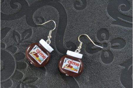 Boucles d'oreilles Pâte à tartiner