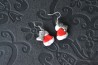 Boucles d'oreilles Bonnet rouge