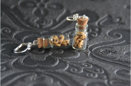 Boucles d'oreilles Cookies.