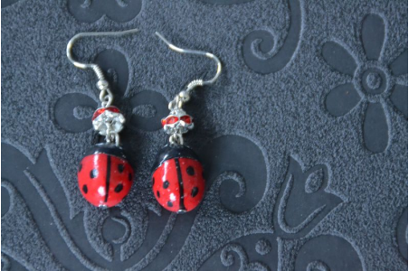 Boucles d'oreilles Coccinelle Boucles d'oreilles Coccinelle