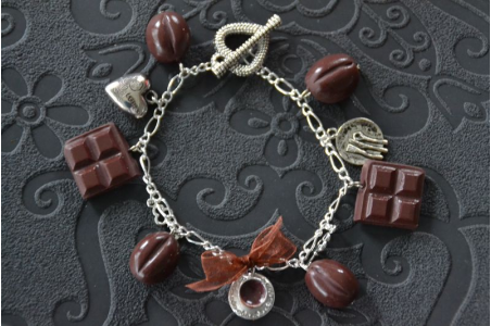 Bracelet Chocolat et grain de café