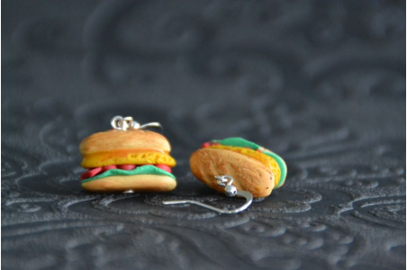 Boucles d'oreilles Sandwich