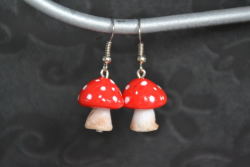 Boucles d'oreilles Champignon
