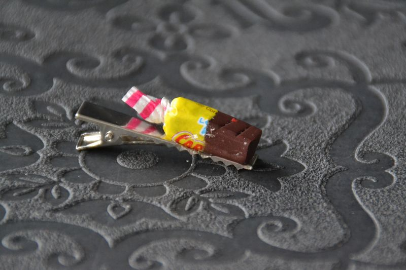 Pince à cheveux Confiserie au caramel