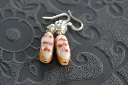 Boucles d'oreilles Eclair à la vanille