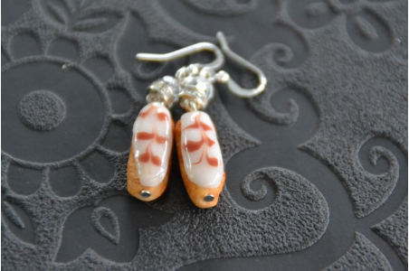 Boucles d'oreilles Eclair à la vanille