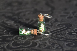 Boucles d'oreilles Nougat aux amandes.