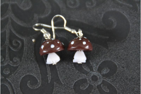 Boucles d'oreilles Champignon