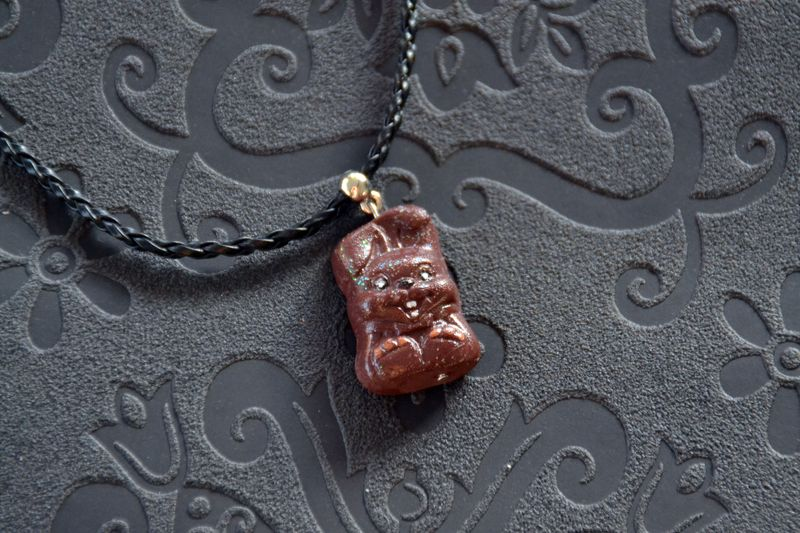 Collier Lapin en chocolat