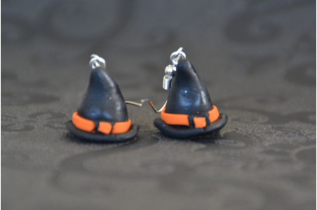 Boucles d'oreilles Chapeau de sorcière
