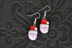 Boucles d'oreilles Père Noël