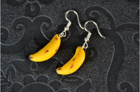 Boucles d'oreilles Banane