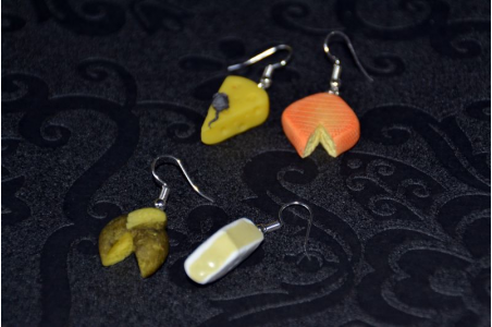 Boucles d'oreilles Fromage