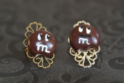 Bague Petite bille de chocolat croquée
