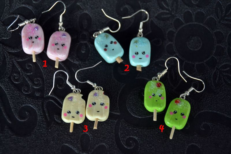 Boucles d'oreilles Les petites glaces