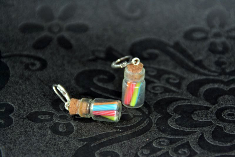 Boucles d'oreilles Sucres d'orge.