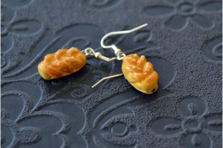 Boucles d'oreilles Brioche