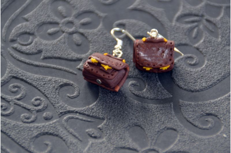 Boucles d'oreilles Cartable