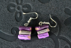 Boucles d'oreilles Livres
