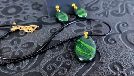 Collier Effet pierre