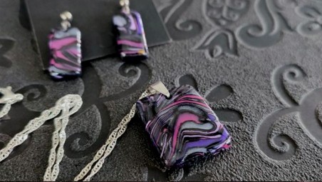Collier Effet pierre