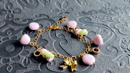 Bracelet Guimauves, fraises, petites billes de chocolat