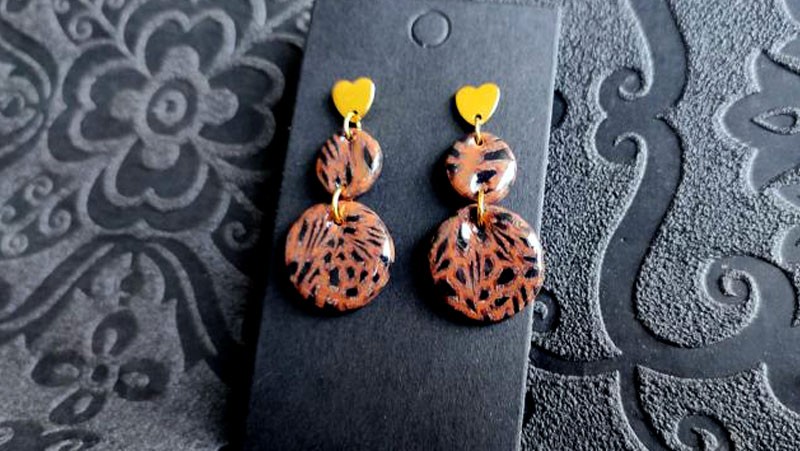 Boucles d'oreilles Effet panthére