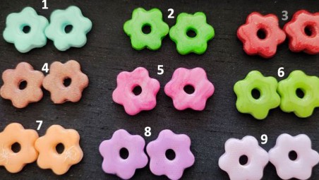 Boucles d'oreilles Les Pampilles Fleurs sans support Boucles d'oreilles Les Pampilles Fleurs sans support