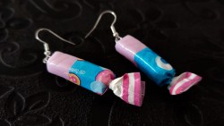 Boucles d'oreilles Carambar