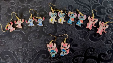 Boucles d'oreilles Stitch pour les Fans du plus Mignon Extraterrestre Boucles d'oreilles Stitch pour les Fans du plus Mignon Extraterrestre