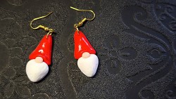 Boucles d'oreilles Père Noël