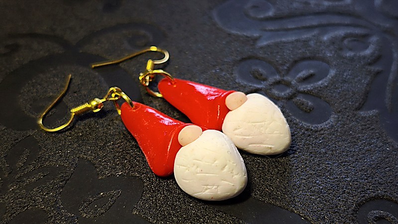 Boucles d'oreilles  Père Noël