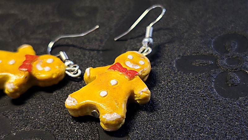 Boucles d'oreilles  Bonhommes de pain d'épices