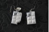 Boucles d'oreilles Tablette de chocolat blanc