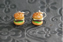 Boucles d'oreilles Hamburger