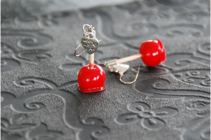 Boucles d'oreilles Pomme d'amour