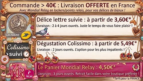 Tarifs livraison